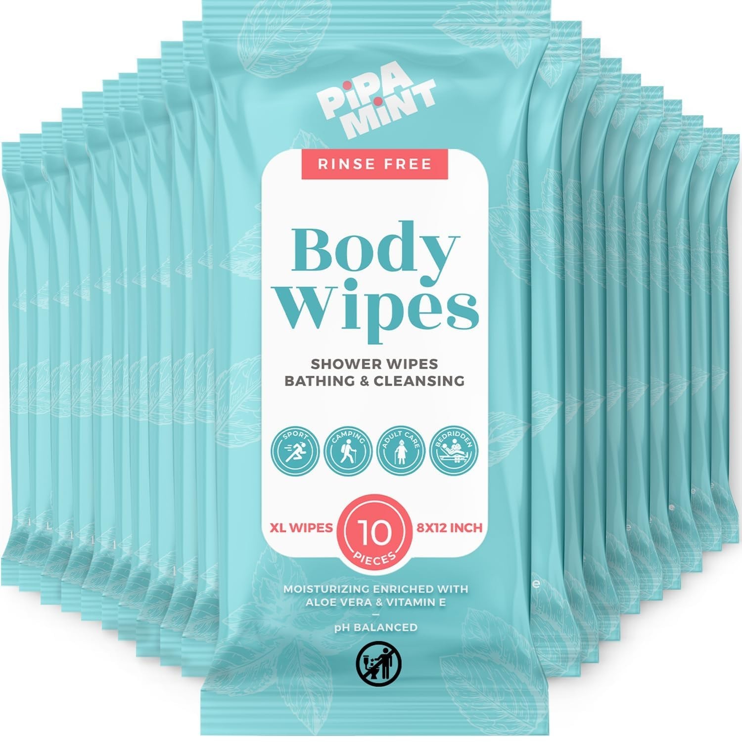 Moisturizing Body Wipes for Travel – 200 Ct