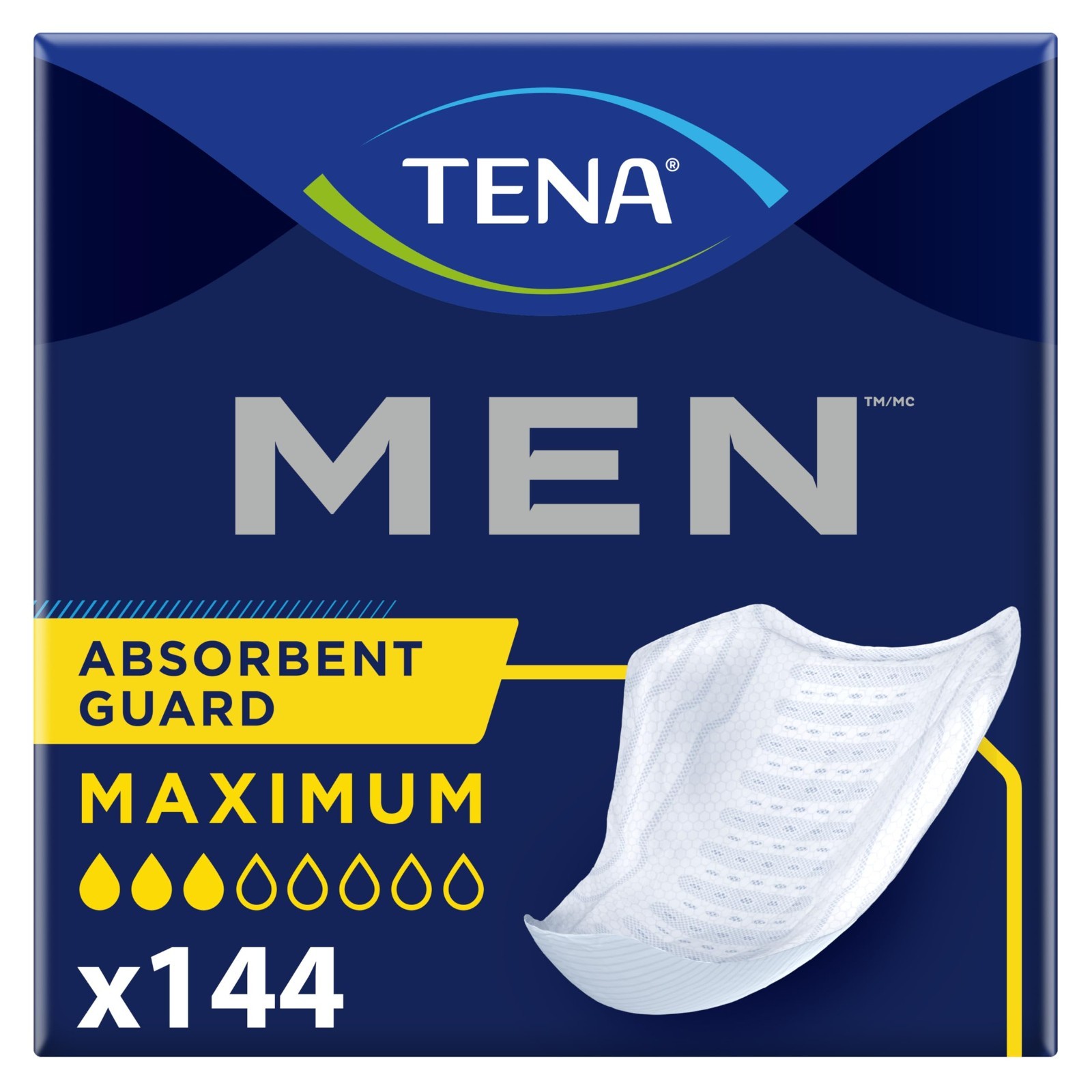 Maximum Absorbency Incontinence Pads for Men – 144 Count, Ultimate Protection