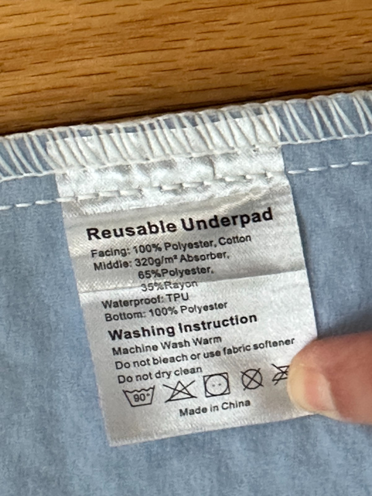 NEW Washable Incontinence Pads for Beds, 36″ x 72″ Open Package, Set of 2, Twin