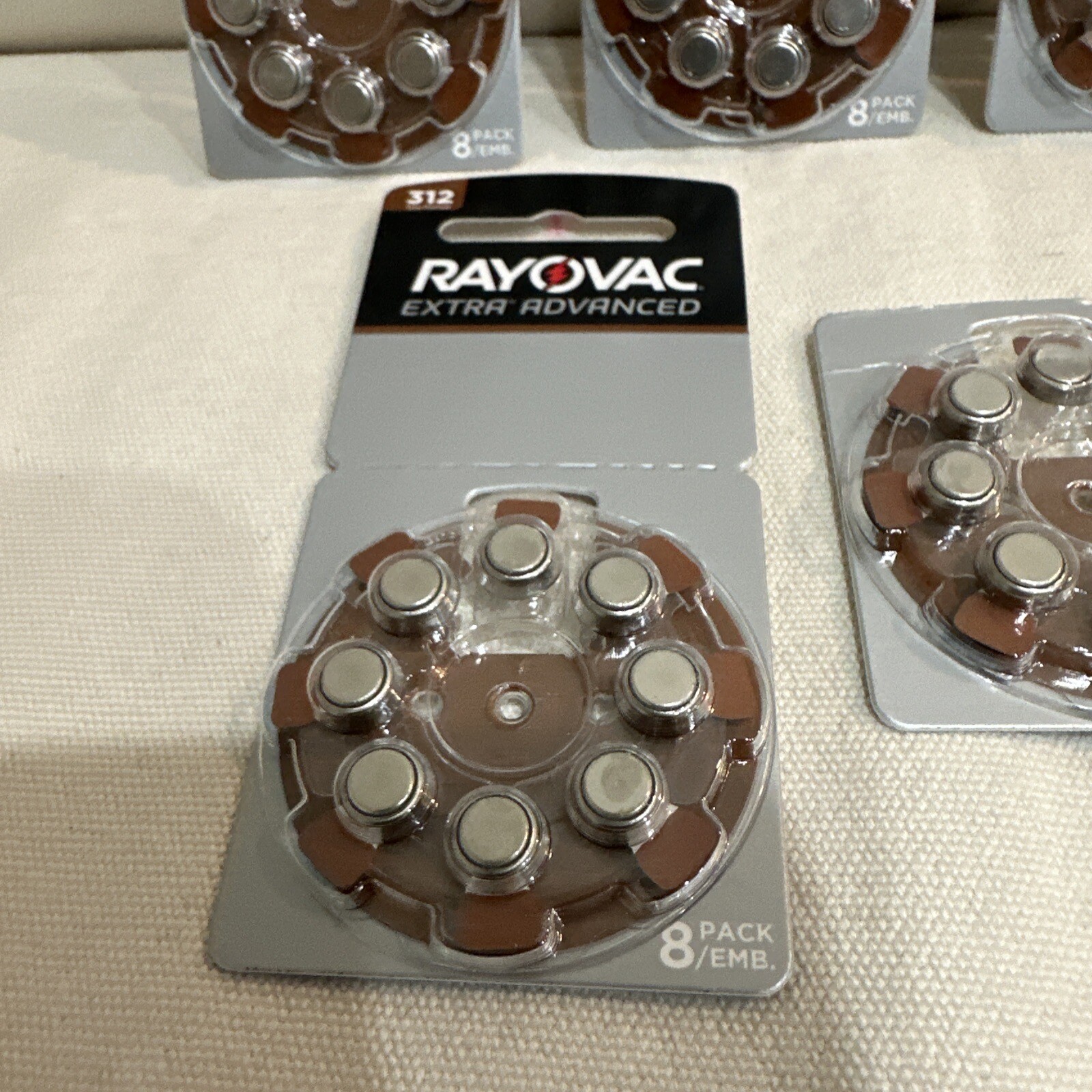 Size 312 Rayovac Extra Advanced Hearing Aid Batteries – 7 Pack 54Pcs