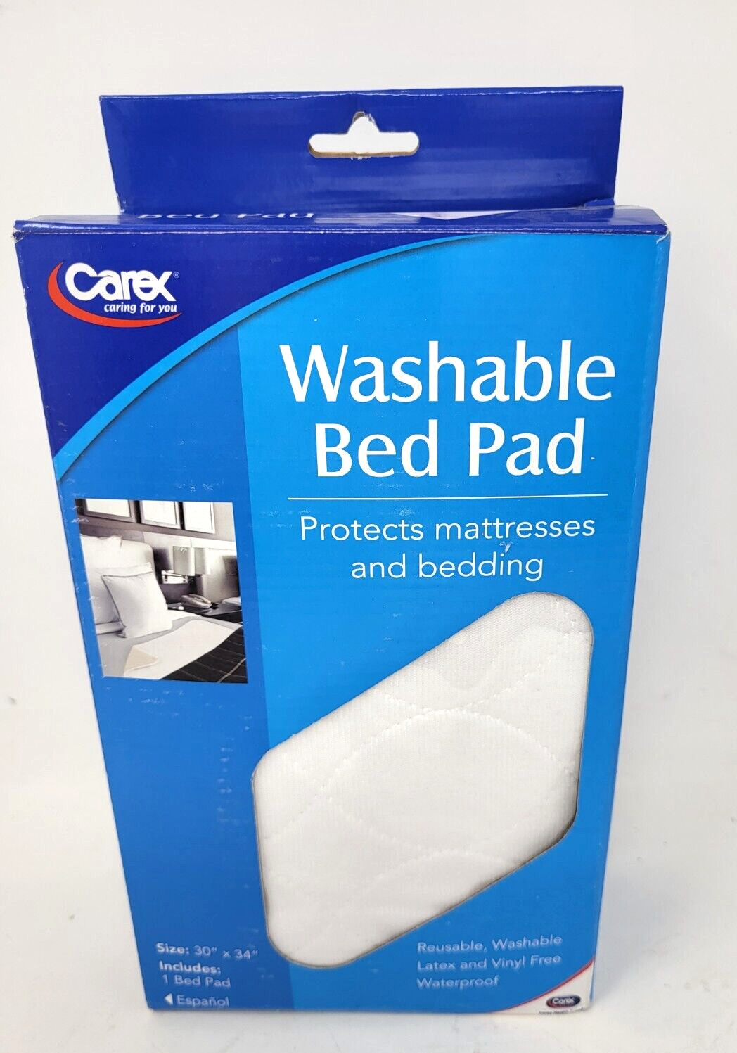 Carex P30100 30 x 34 in. Reusable Bed & Chair Pad Twin Mattress Protector