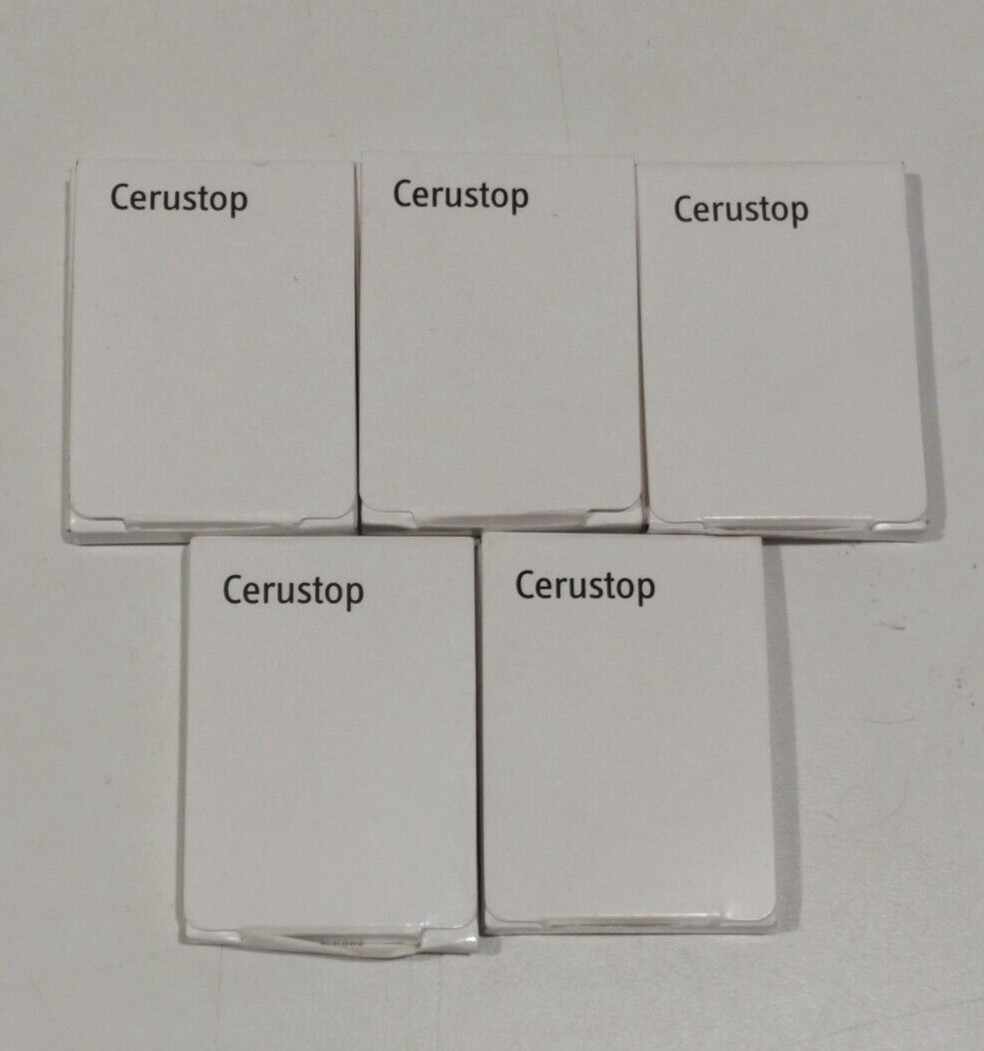 5 Packs 40 Cerustop Phonak Filters Wax Hearing Aid Filter Guard Traps New!!