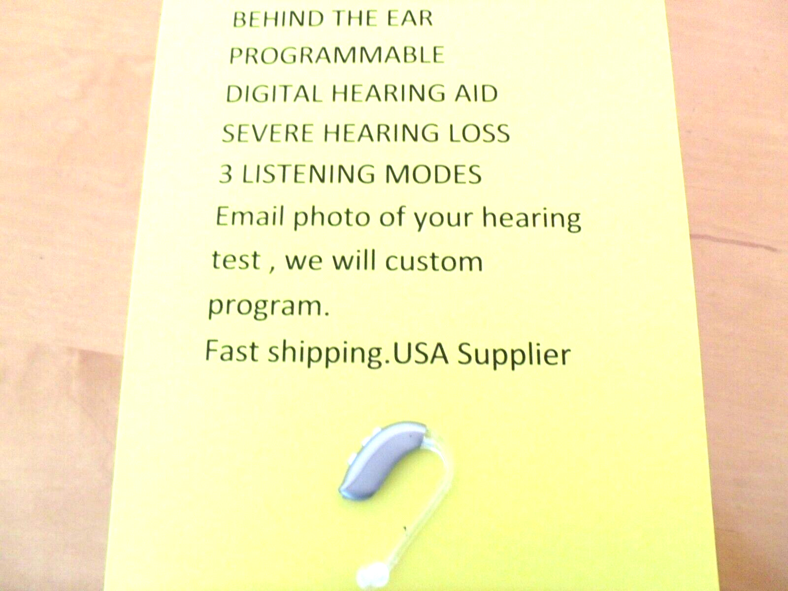 TWO PROGRAMMABLE BEHIND THE EAR DIGITAL HEARING AID PROFOUND hearing loss