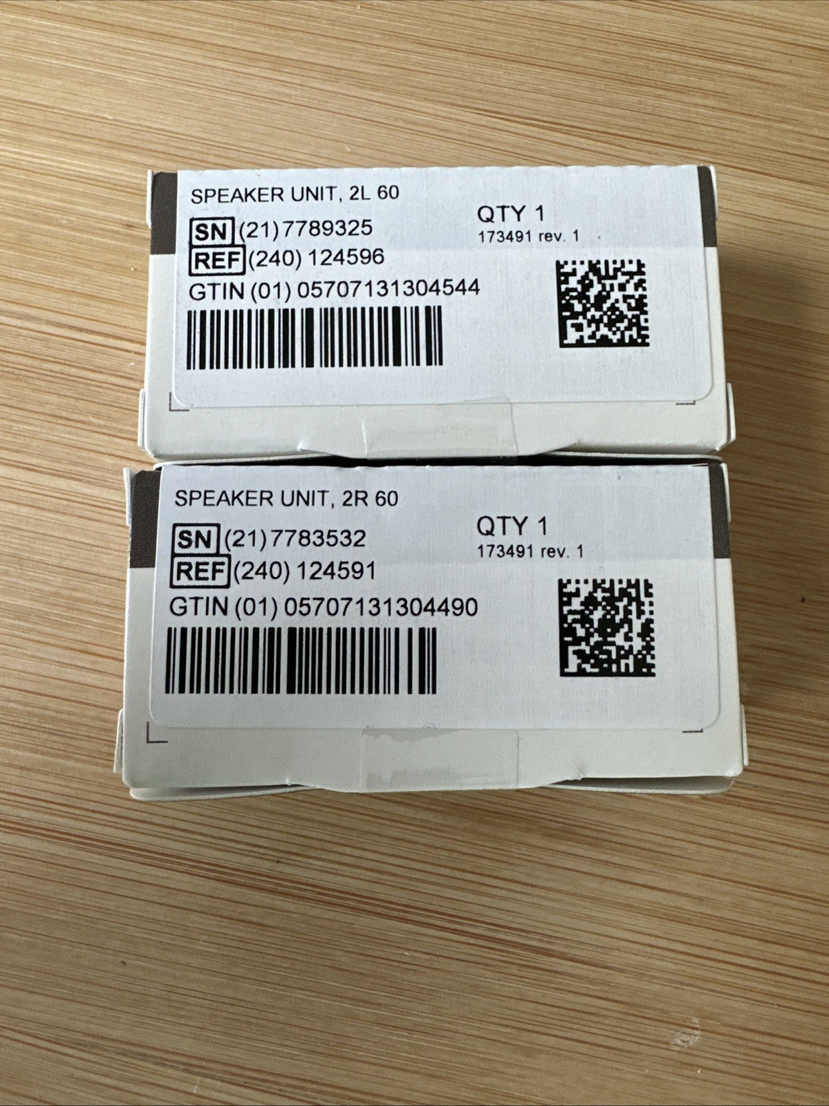 Set Of Oticon MiniFit C1 Detect (2-60-R, 2-60-L) Receivers Size 2