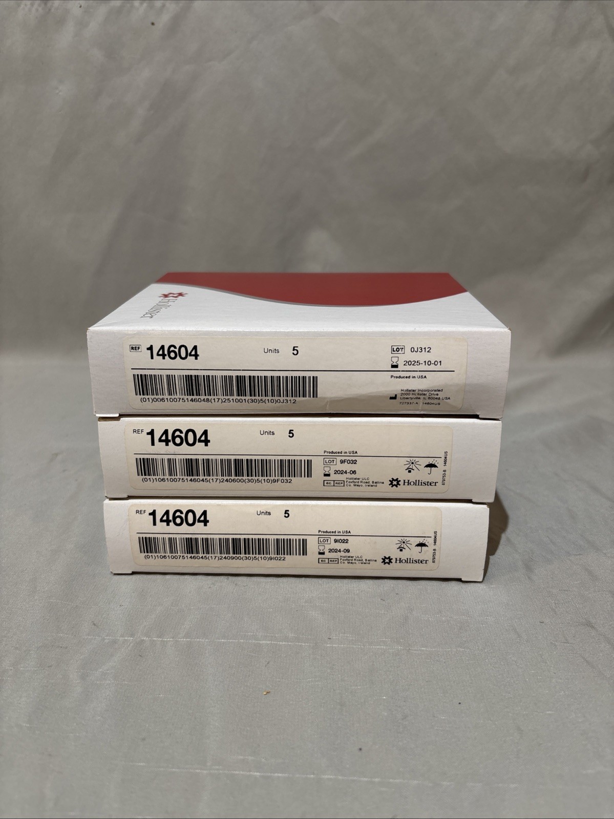 Hollister 14604 New Image 2-Piece Ostomy Skin Barrier, (3) Three Boxes