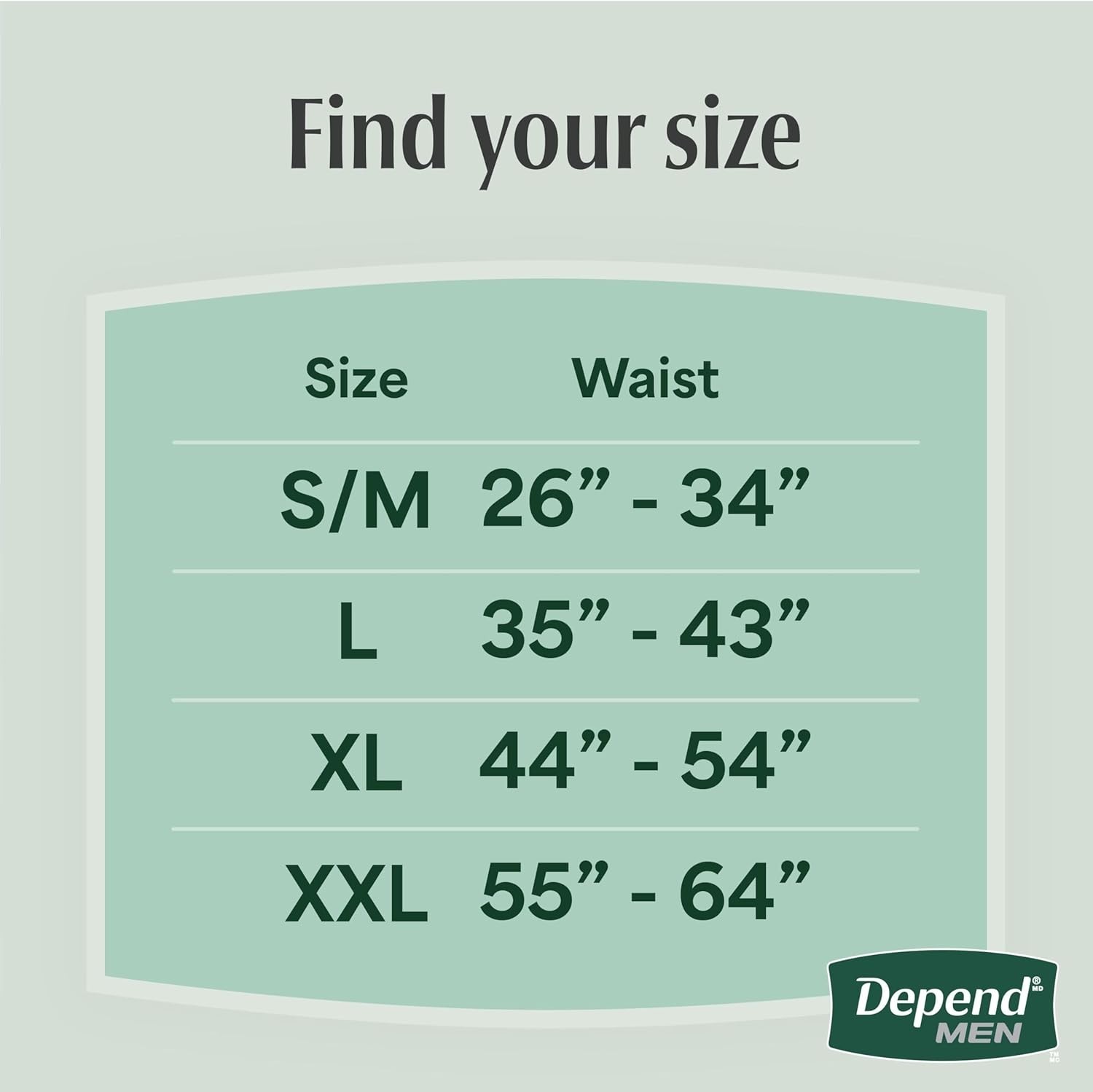 Men’s Depend Fresh Protection Incontinence Underwear – 24 Hr Leak Defense, Grey