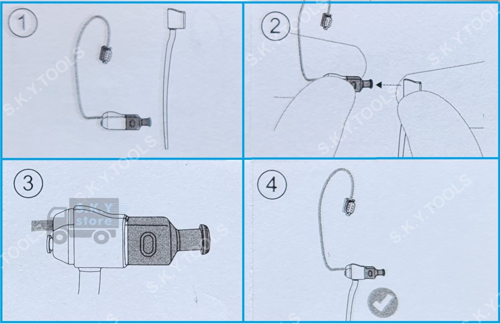 Sport lock for Resound SureFit 3 Receiver, Resound ONE Hearing Aids (Pack of 4)