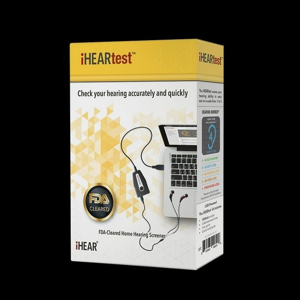 New Sealed iHEARtest, FDA-Cleared Home Hearing Screener. Open Box