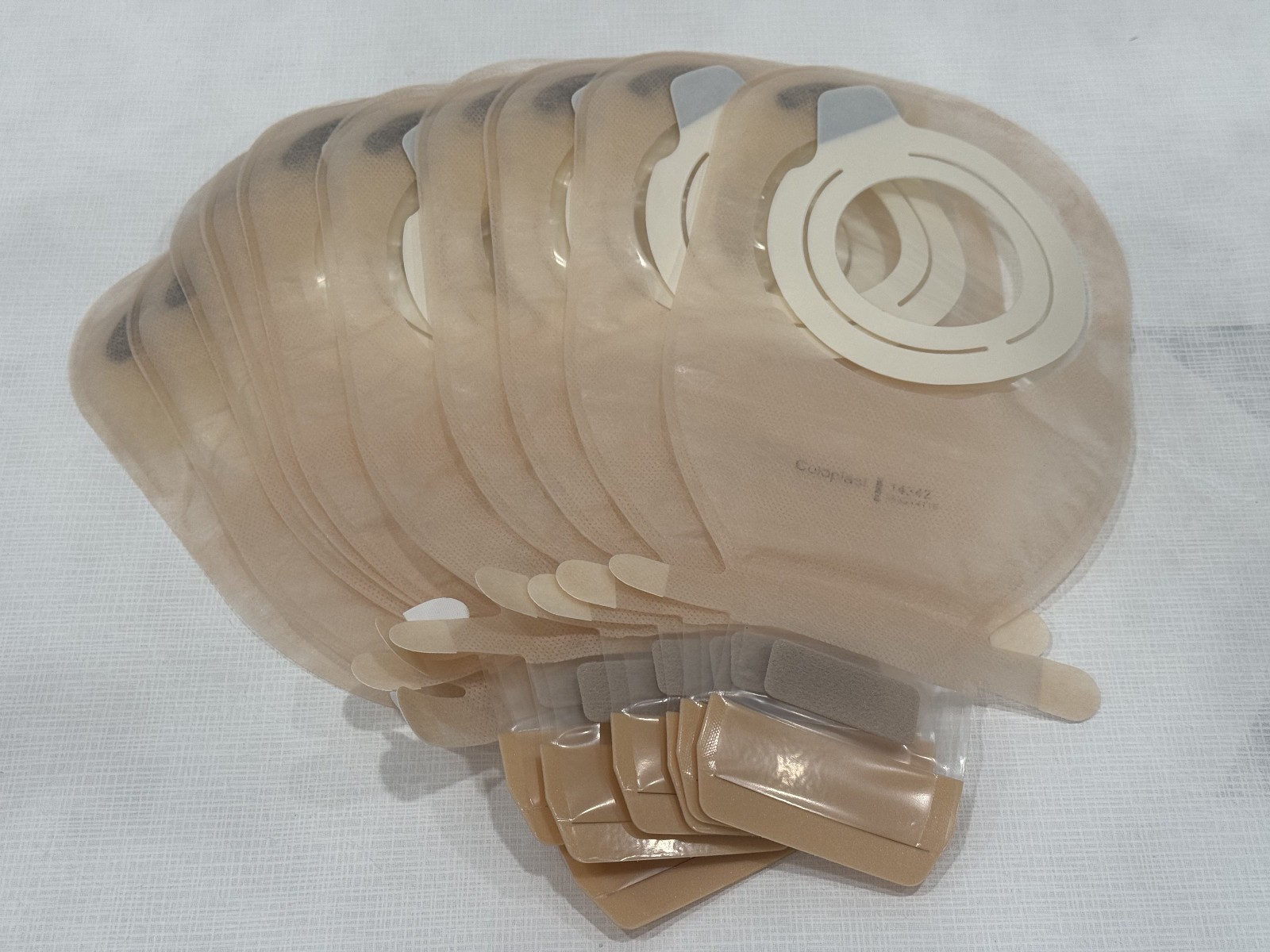 10x Coloplast Assura 14342 Drainable 2 Piece EasiClose Ostomy Pouch, 50mm