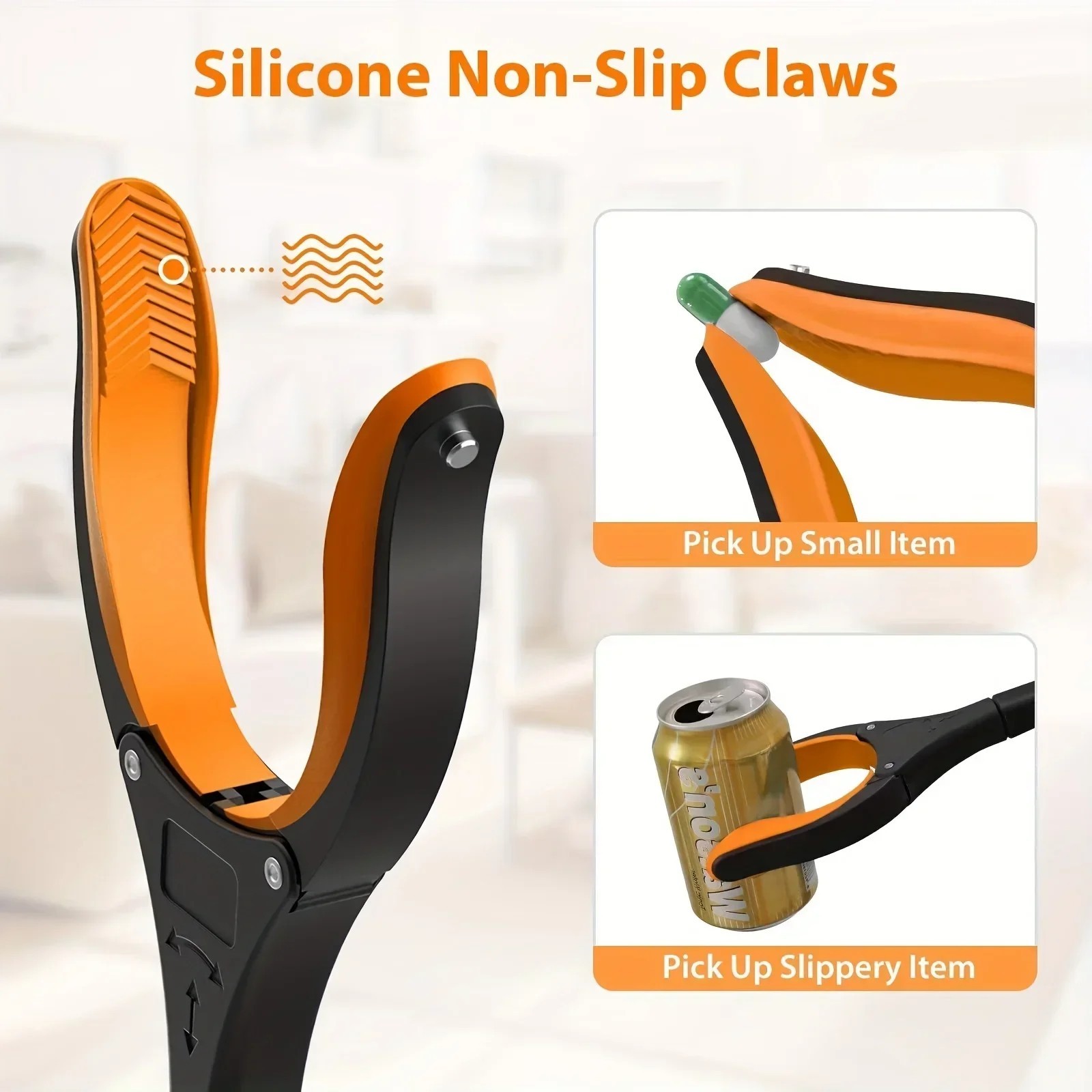 1PCS 32in Garbage Picker Gripper Tool with 360° Rotating Head – NEW