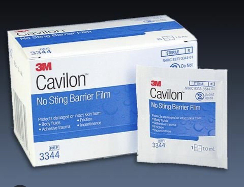 CAVILON NO STING BARRIER FILM 3M X4 BOXES NEW AND SEALED OSTOMY CARE #3344