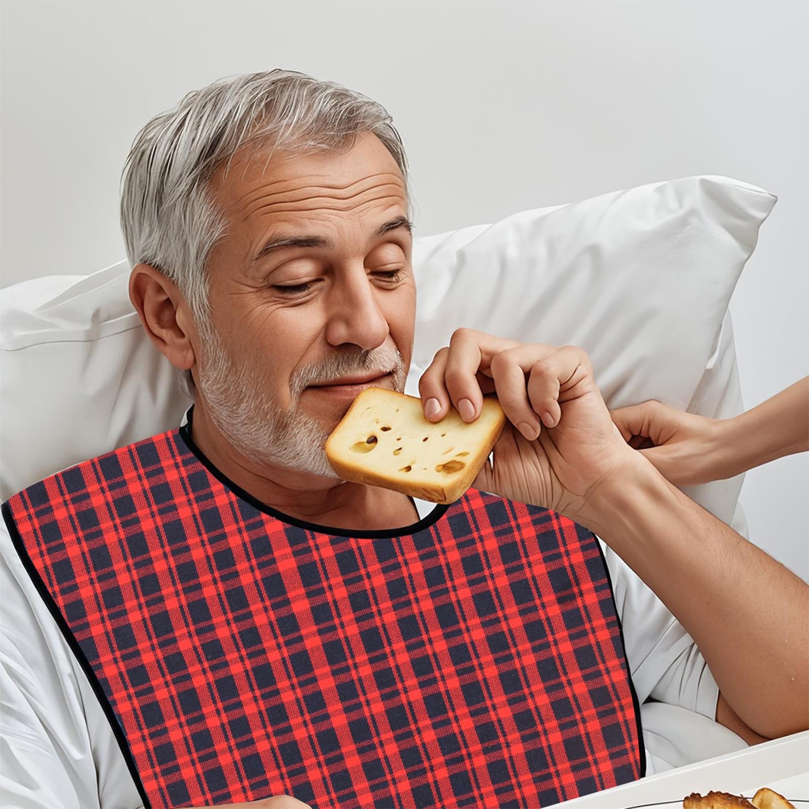 Oulisen 3 Pcs Adult Bibs For Men Women Washable, Reusable Adult, 3 Color