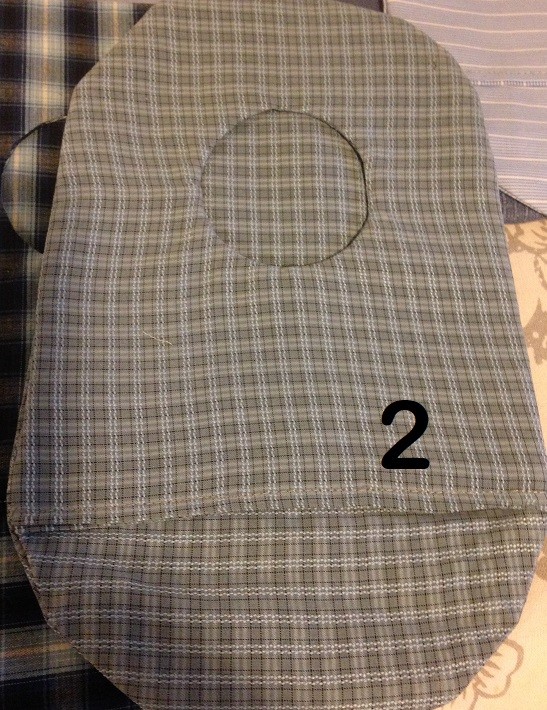 Ostomy pouch covers Blue woven 2 1/2″ opening Please measure before buying