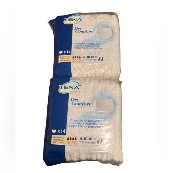 Tena Dry Comfort Protective Underwear X-Large 14 Count (pack Of 2 )