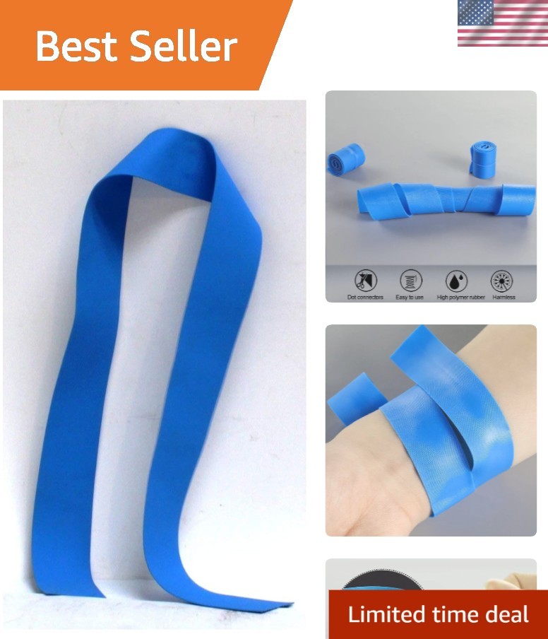 Pack of 10 Disposable Latex-Free Tourniquets 1″ x 18″ – Tear Resistant & Safe