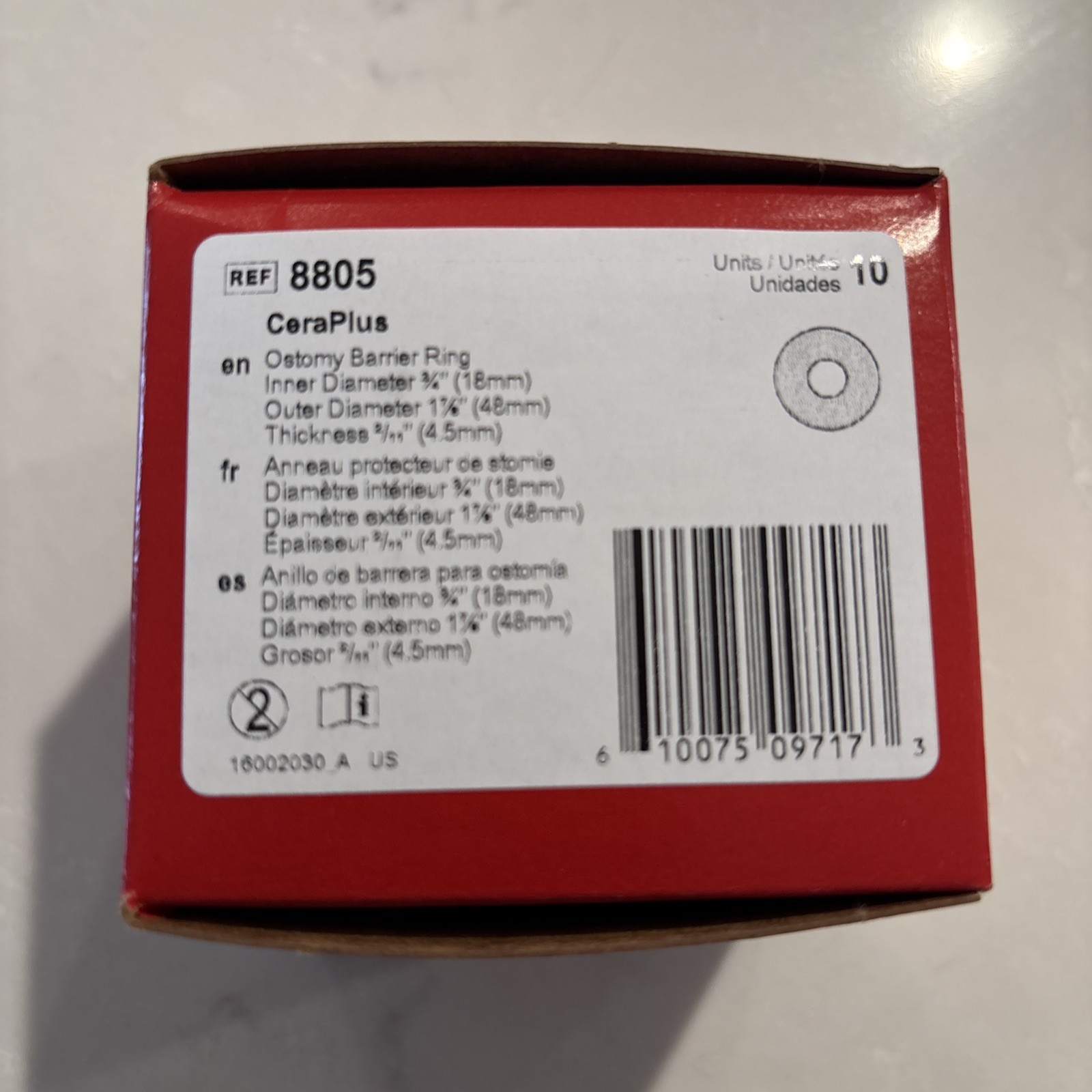 Hollister 8805 Adapt CeraRing Barrier Rings 2″ (48mm) 10 pcs Guaranteed Fresh