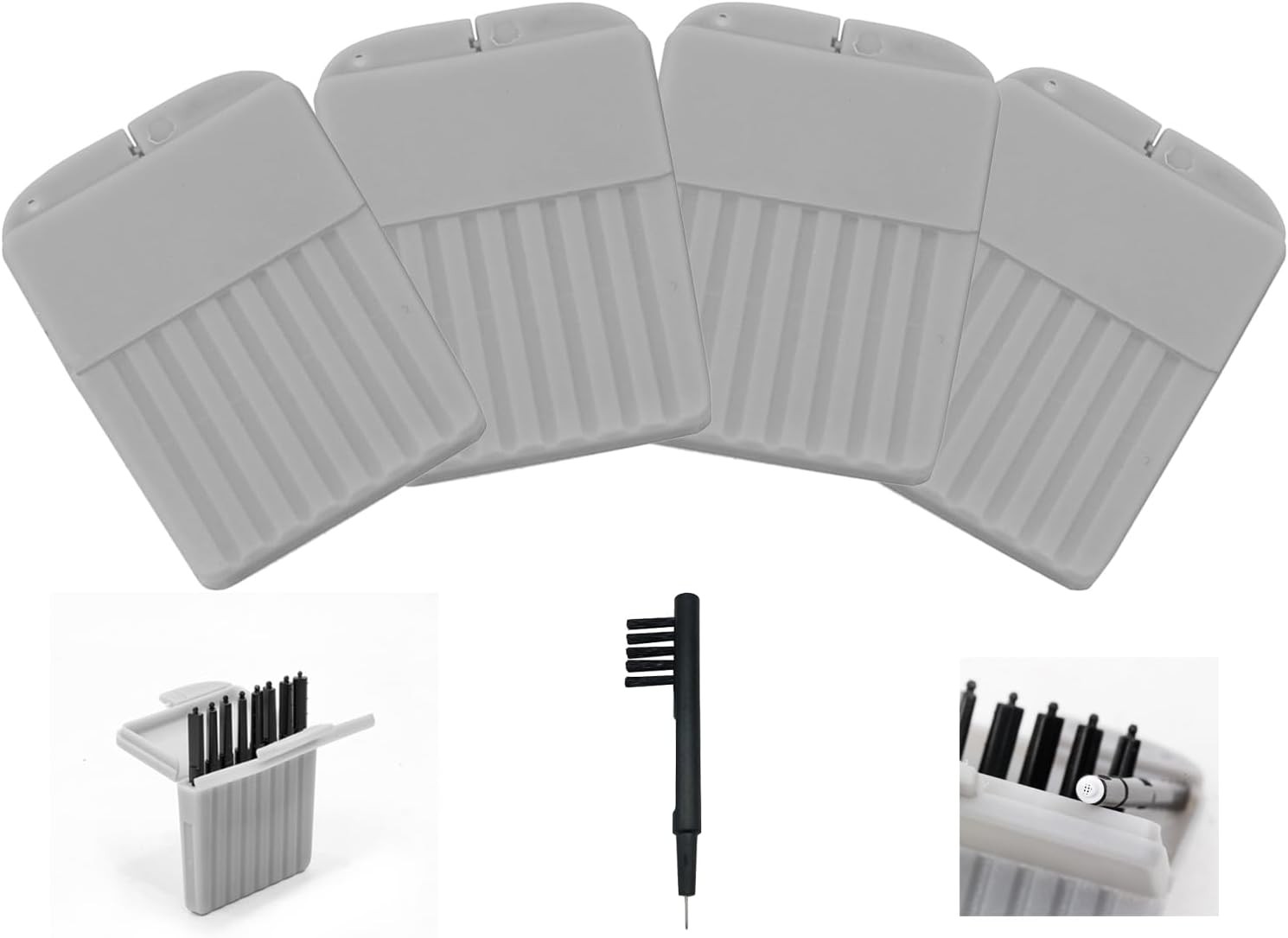 Genuine Phonak Cerustop Wax Guards Color Gray- 4 Packs (32 Filters)