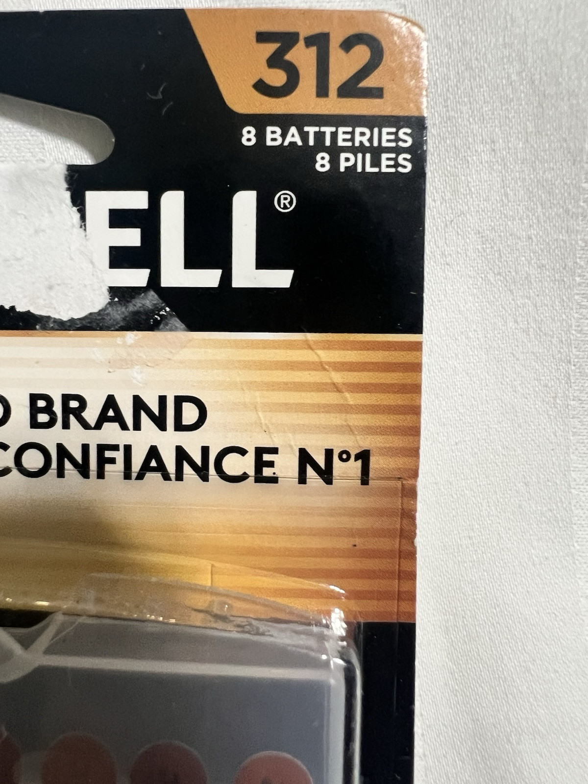DURACELL 312 Zinc Air 1.45 V~ 8 Batteries~ DA312B8~ Expire 3/27 for HEARING AID