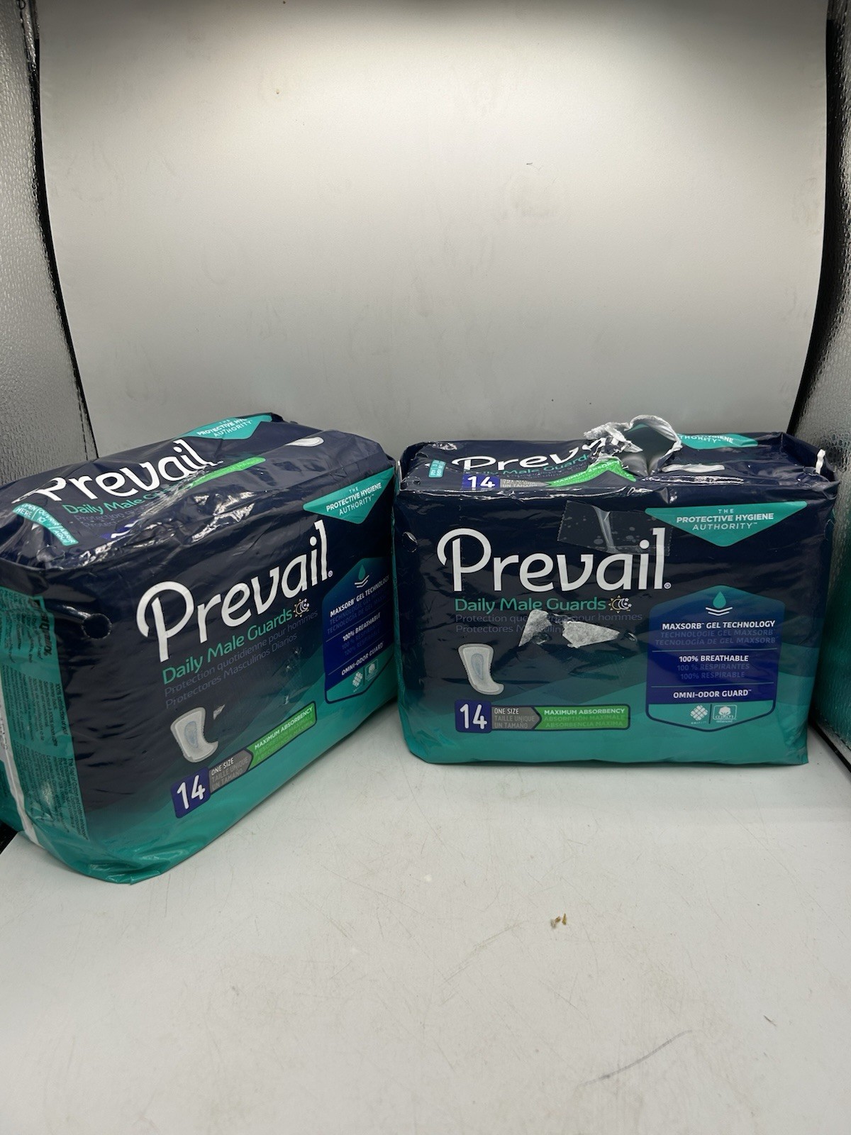 Prevail Daily Male Guards, Incontinence, 100% Breathable Cotton, Omni-Odor Guard