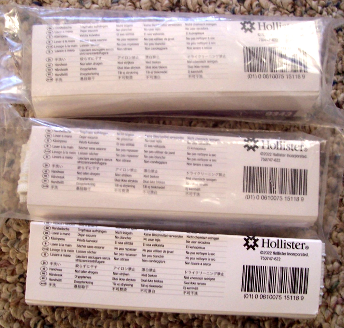 3 Packages of 2 Each Hollister Leg Bag Straps 58 cm Long #9343