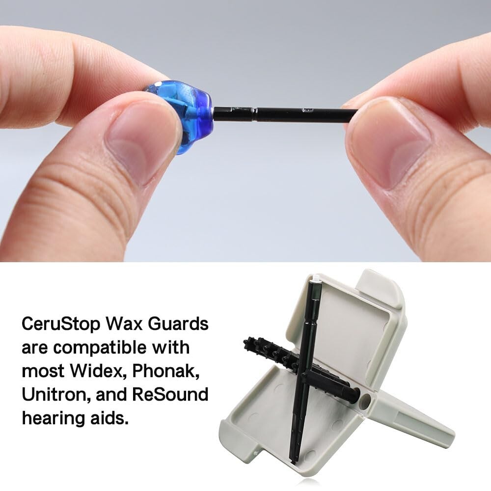 32Pk 1mm For Phonak Cerustop Hearing Aid Ear Wax Guard Filters Cleaning Tool New