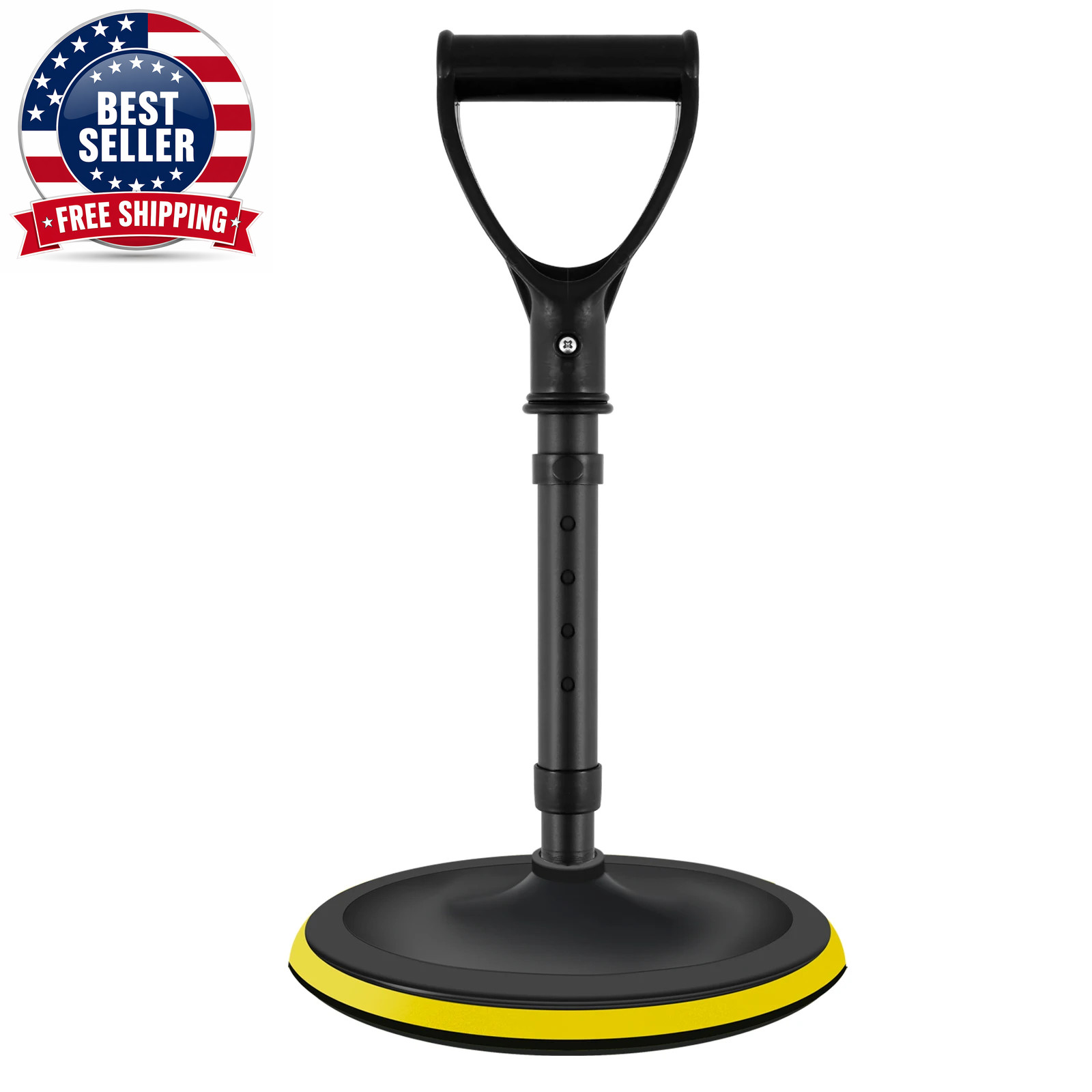 Mobility Aid Tool 5 Height Levels Adjustable Standing Aid Device Elder Cane Stan