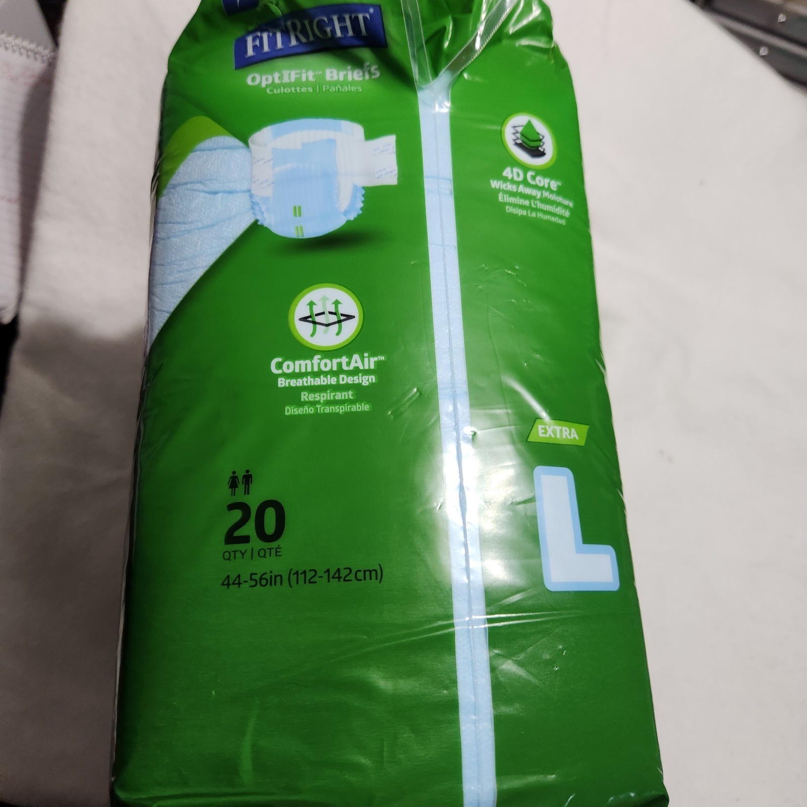 Adult Diapers Size Large 44″-56″ 20 Pack New