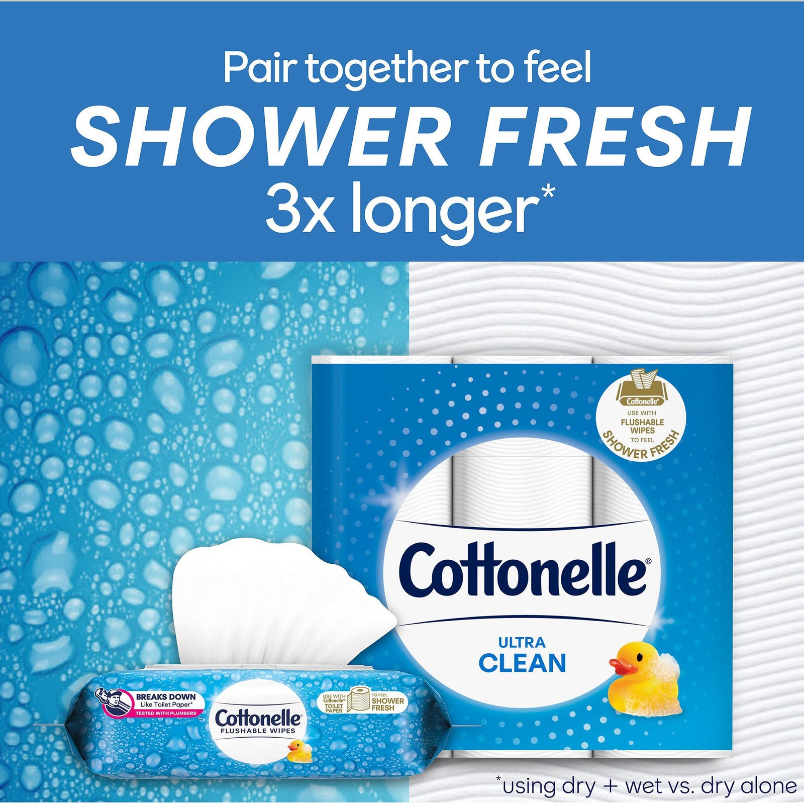 Cottonelle Adult Wipe or Washcloth 5 X 7-1/4 Inch 44932 12 Pack 504 Wipes