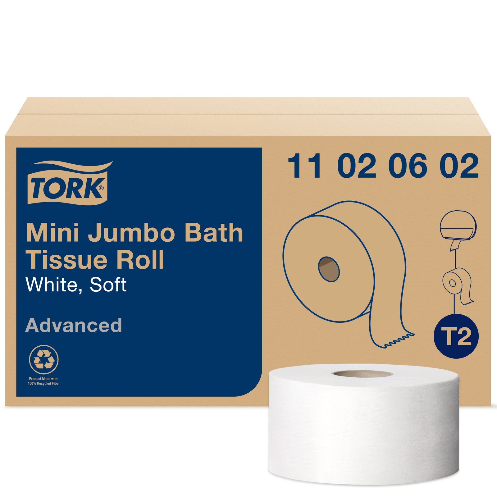 Tork Mini Jumbo Bath – Towels Advanced Soft Quality Compatible T2