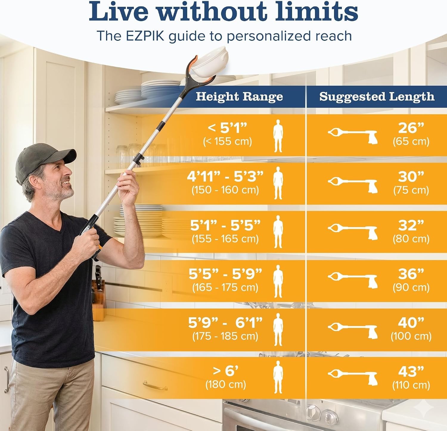 Folding 40” Gentle Grabber with Magnetic Tip – Boost Your Independence