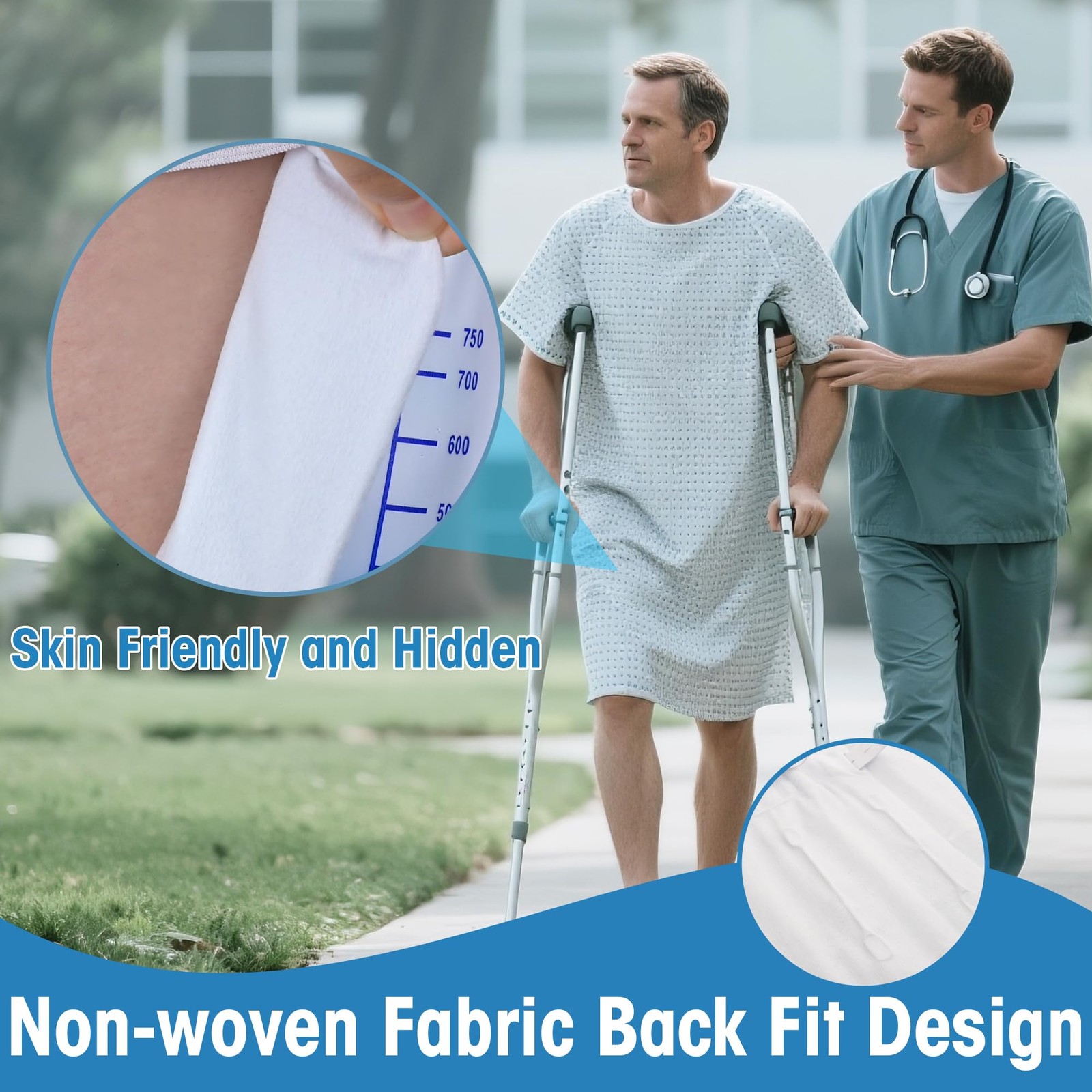 750 mL Catheter Leg Bag for Men and Women 3 Pack Urinary Drainage Bag with An…