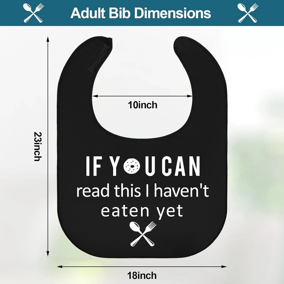 6 Pcs Adult Bibs for Women Men Funny Adult Bibs Washable Waterproof Clothing Pro