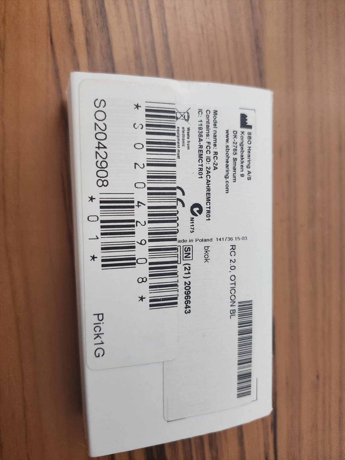 Oticon Remote Control 2.0 – Model RC-2A for Oticon Hearing Aids