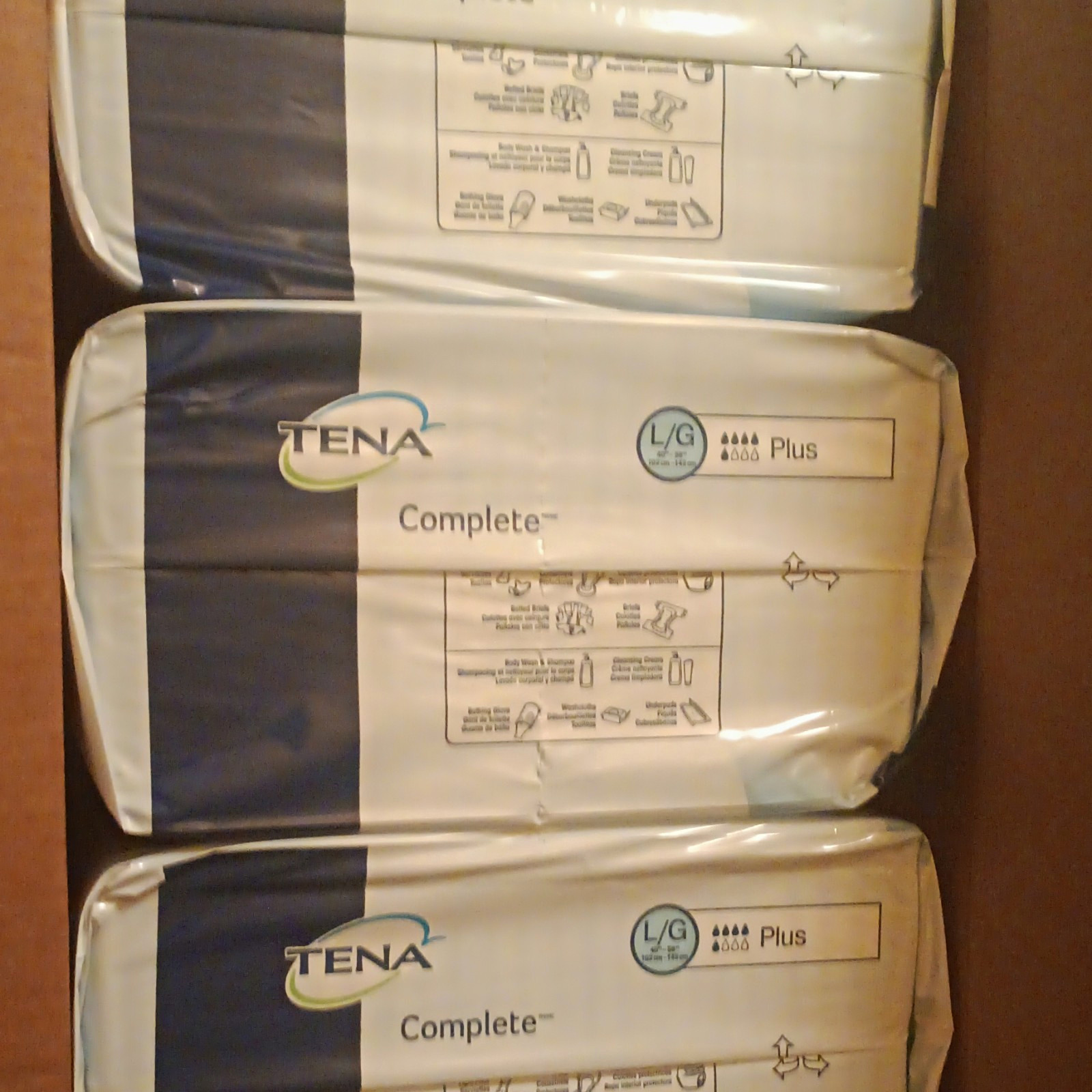 TENA Complete Plus Disposable Incontinence Pads L/G Unisex