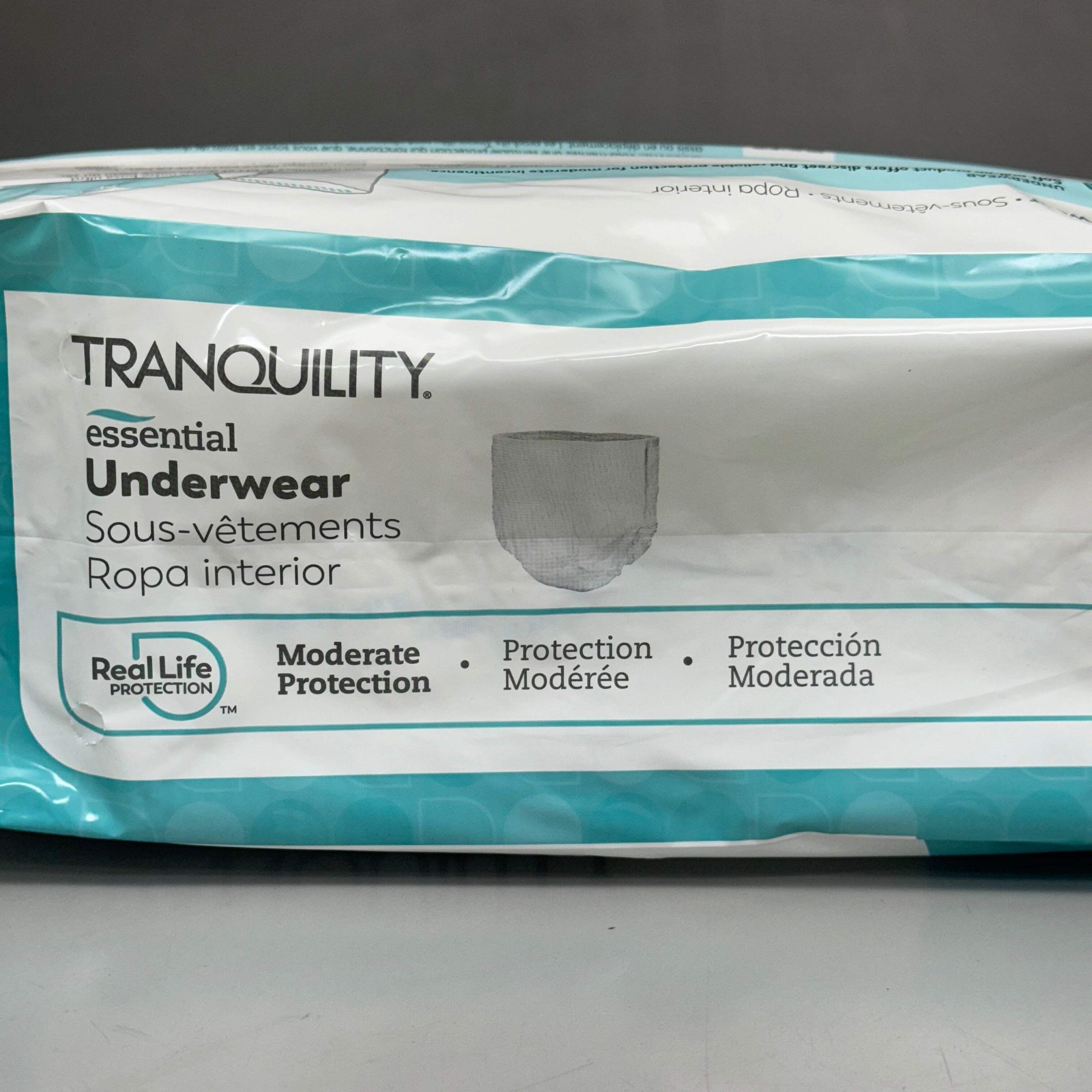 TRANQUILITY 2PK of 25 Essential Underwear – Heavy Medium (34-48in) White