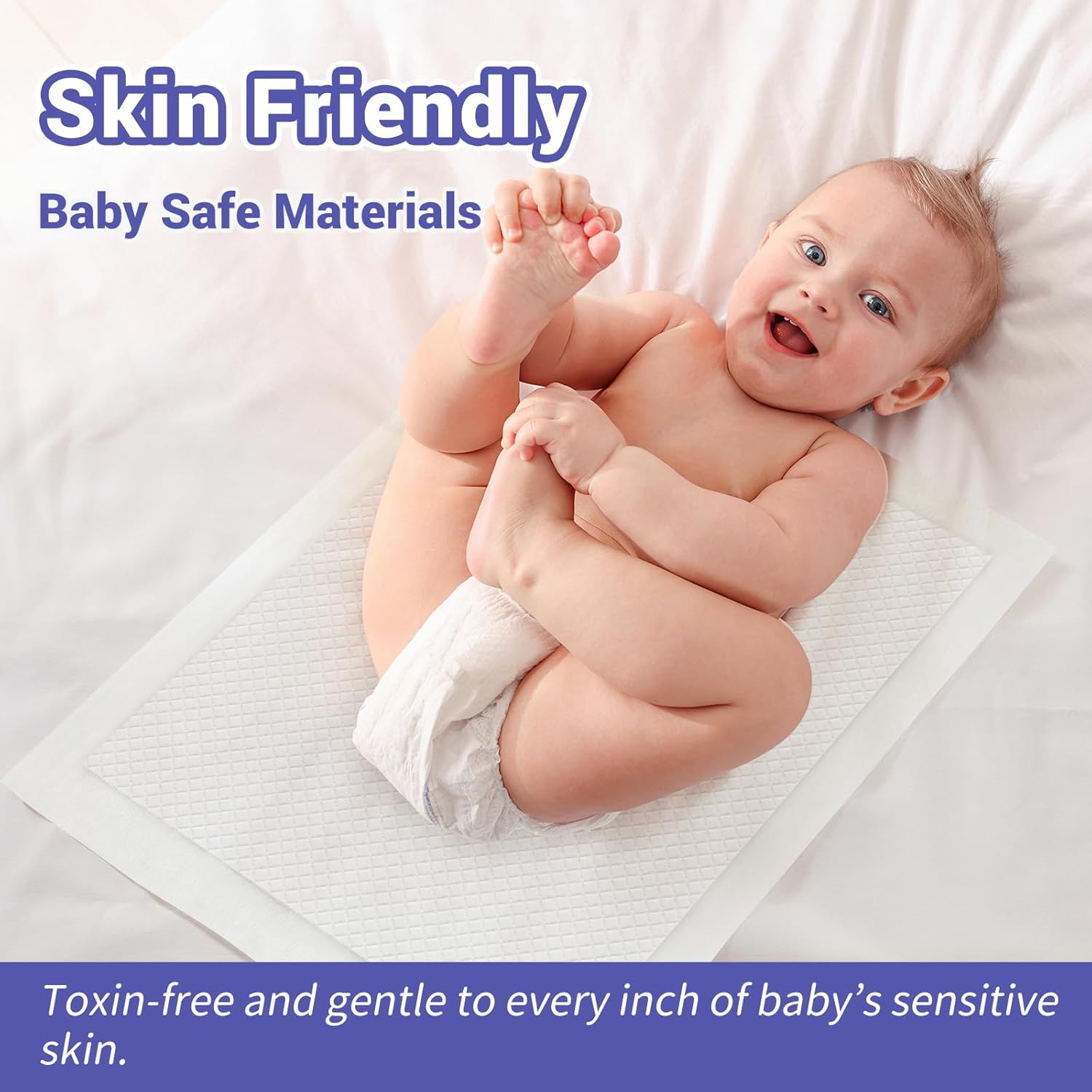 100 Pack Disposable Changing Pads for Baby, 18″ X 24″ Super Absorbency Disposabl