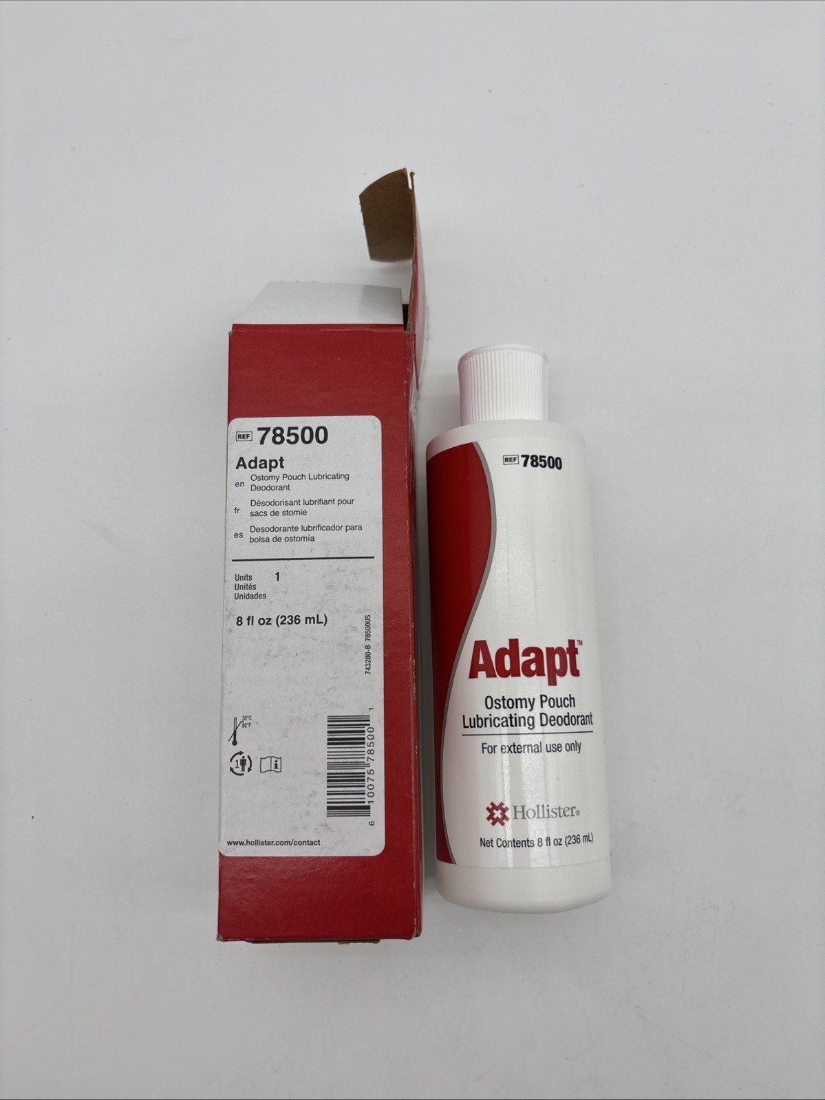Hollister 78500 Adapt Ostomy Pouch Lubricating Deodorant – 8 oz EXP 2030