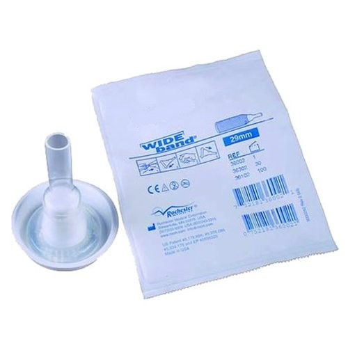 10 Pack Medium 29mm External Catheters, Extra Adhesive, Wideband for Comfort