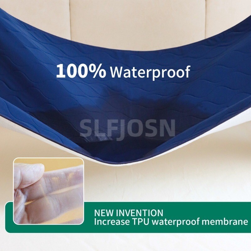 ​Ultra Soft 5-Layer Washable Reusable Incontinence Waterproof Bed Pads Non-slip