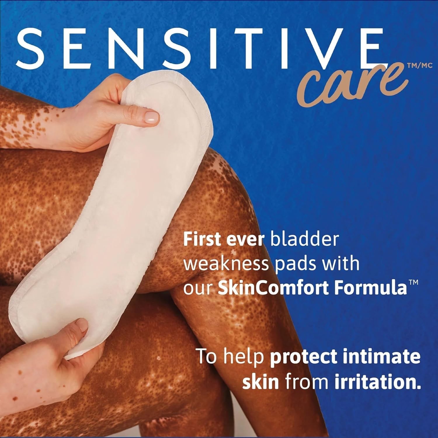 60 Count Sensitive Care Long Incontinence Pads – Triple Protection for Adults
