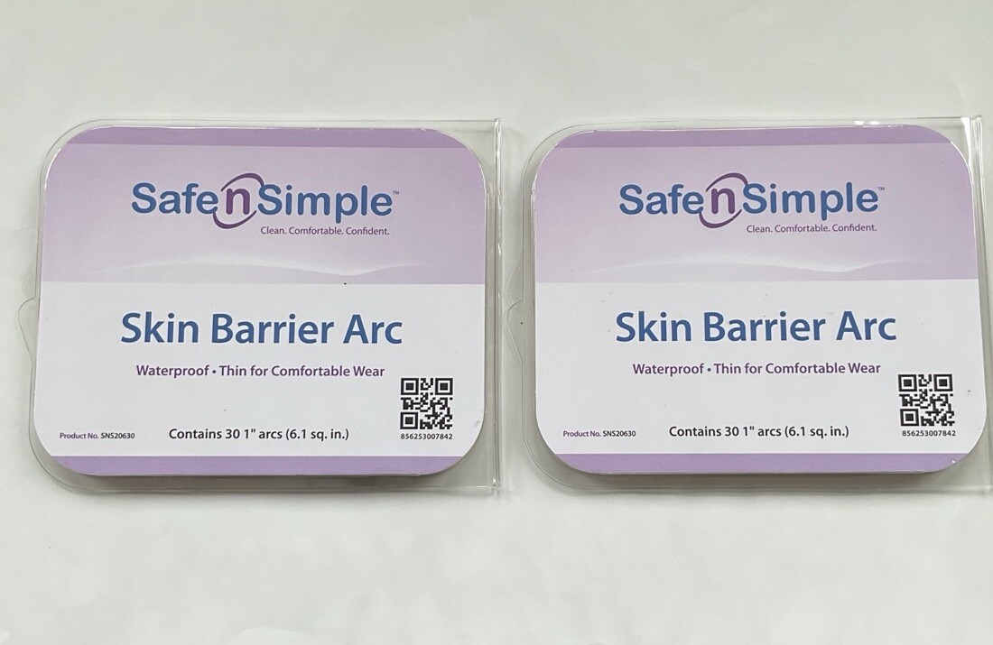 Safe N Simple Skin Barrier Arcs. 1” Arcs, 2 Pack/60 Units, SNS20630
