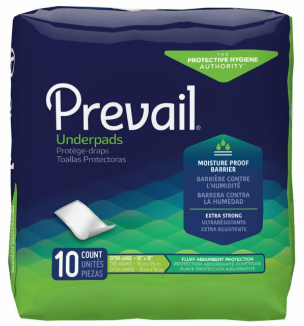 Prevail Total Care Large Incontinence Pads, 10 Count – 1 Pack (UP-150)