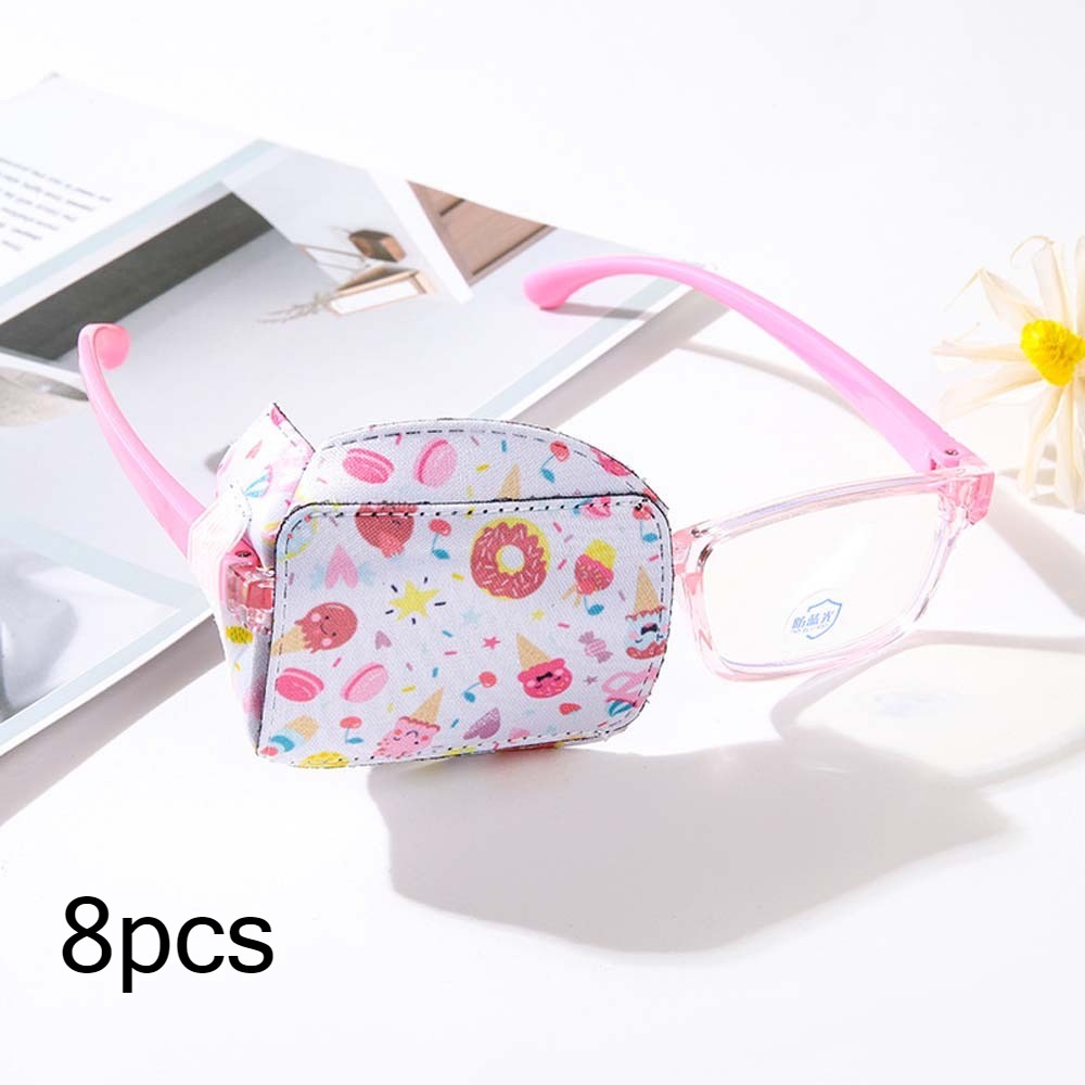 Secure Strap 3D Vision Therapy Patch fits Pediatric Eyeglass Amblyopia Training