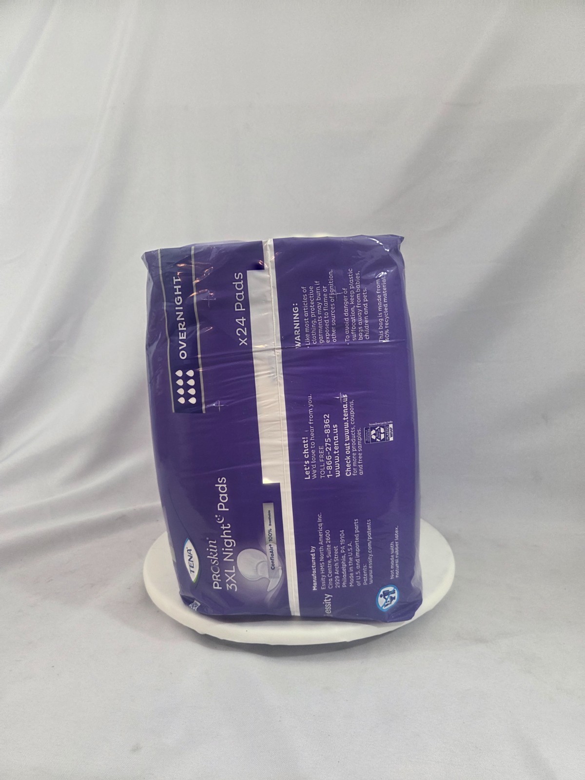 TENA ProSkin 3XL Night Pads Overnight Incontinence 24 Count ConfioAir Sealed New