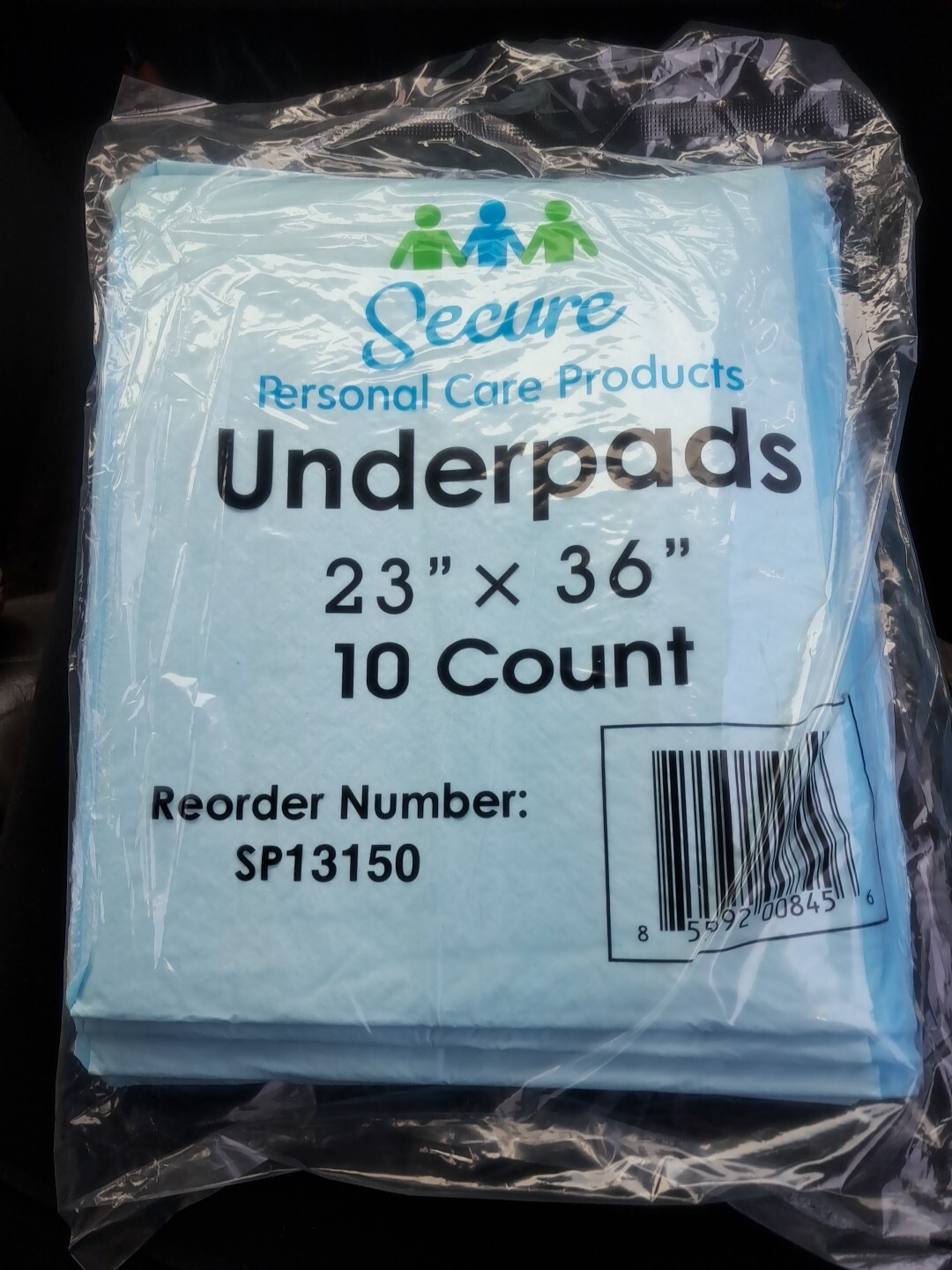 4 Secure Personal Care Products Underpads 23″ X 36″ 10 Count SP13150 NEW