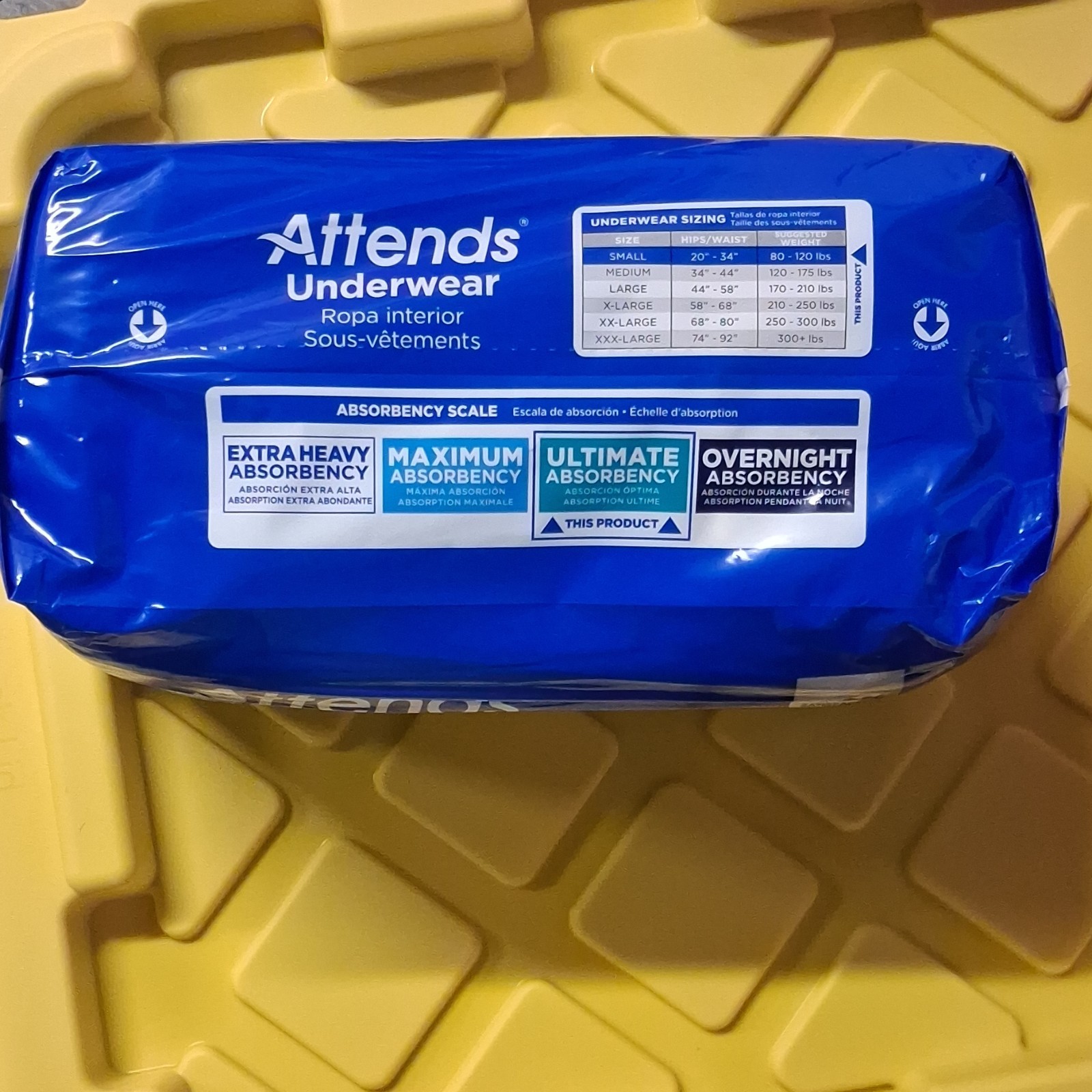 Attends Ultimate Absorbency Underwear Size S APP0710 Latex-Free Odor Control