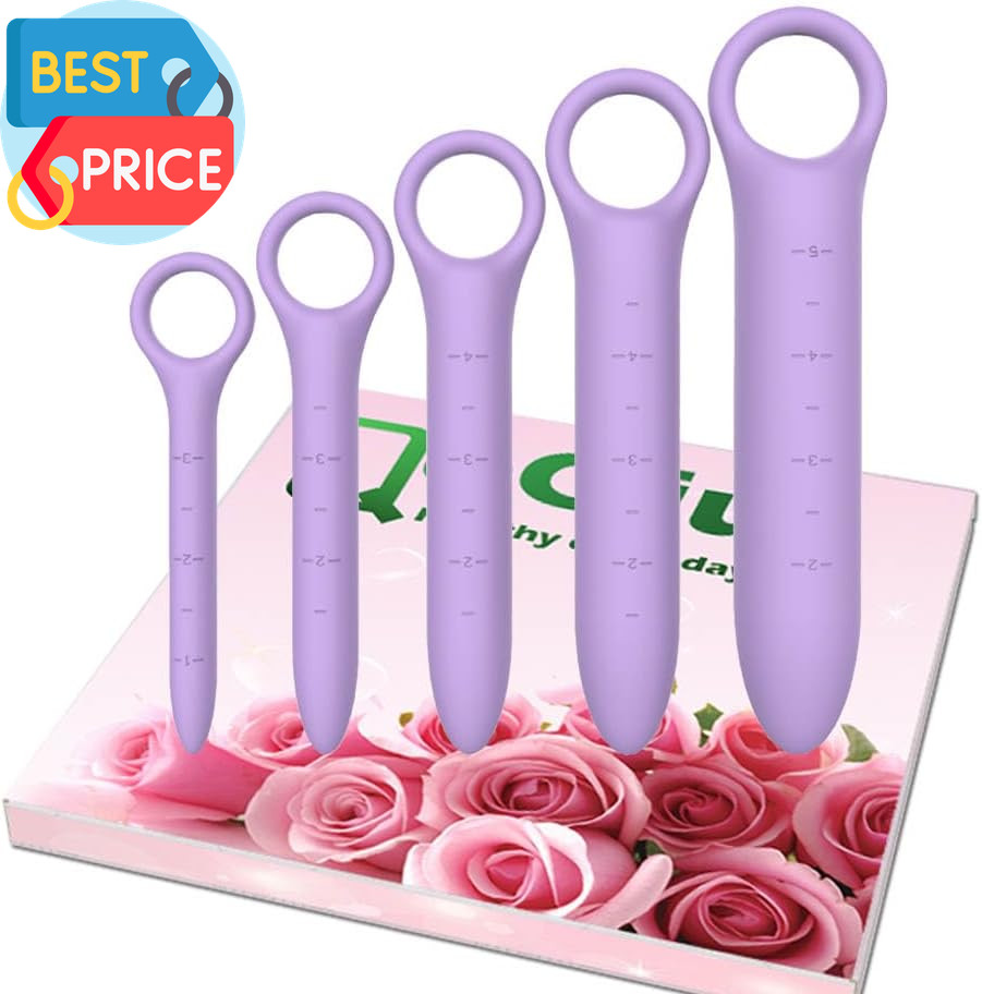 5-Pack Silicone Dilators for Pelvic Floor for Women with Fine Scales Pelvic Wand