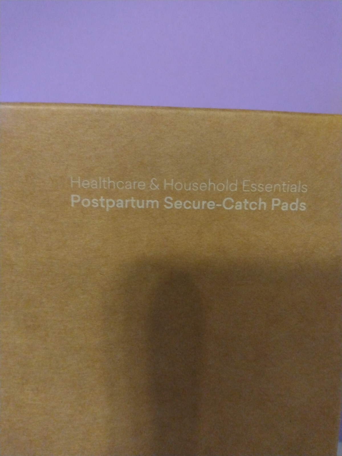 New unopened PurComfy Postpartum Secure catch Pads with wings Large 12 pads