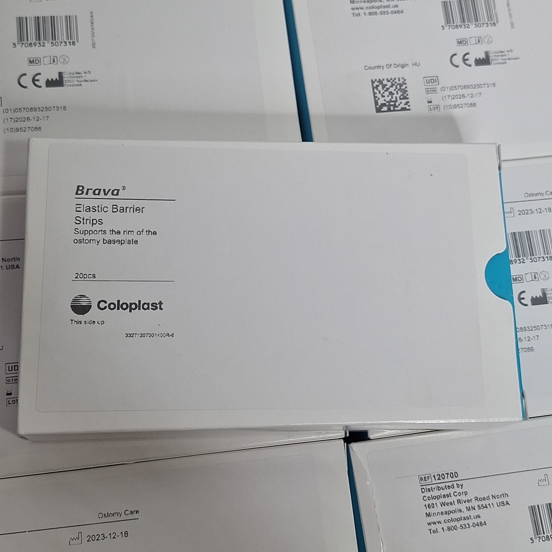 10 X NEW 20pk Coloplast Brava 120700 Elastic Barrier Strips Exp 12-17-2026