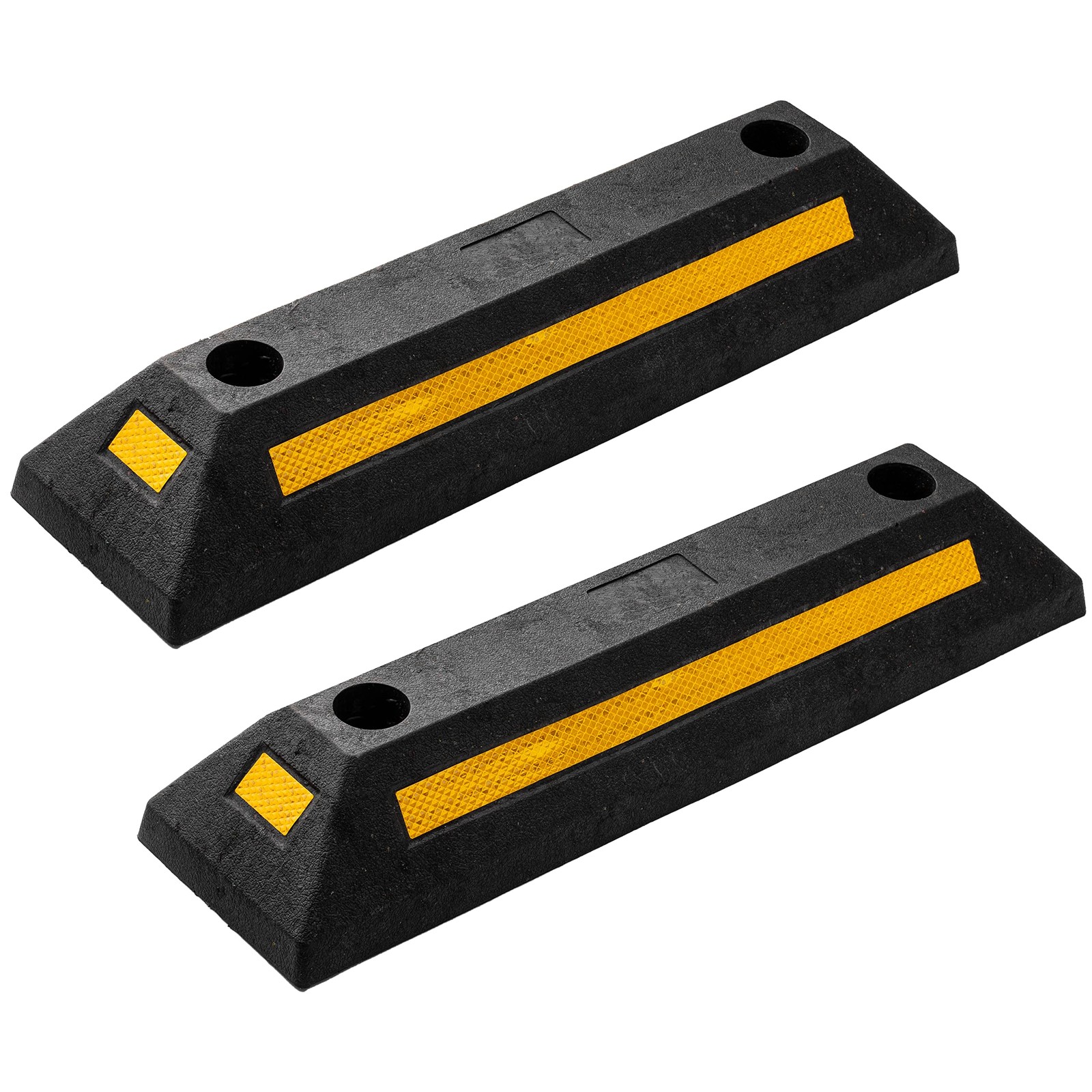 Heavy Duty Rubber Parking Guide – 2 Pcs Premium Quality Durable Car Garage Wh…